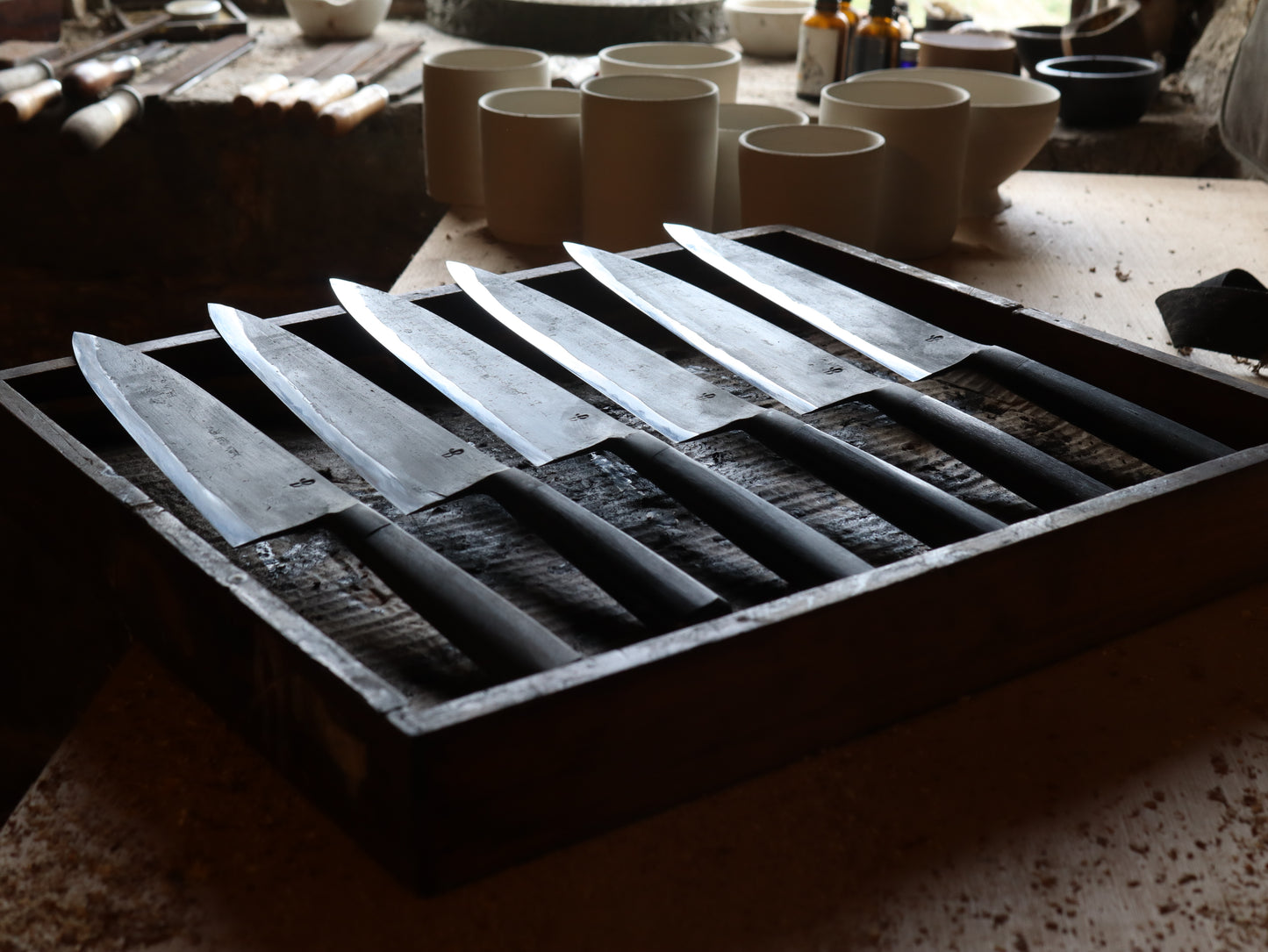 Integral bolster gyuto