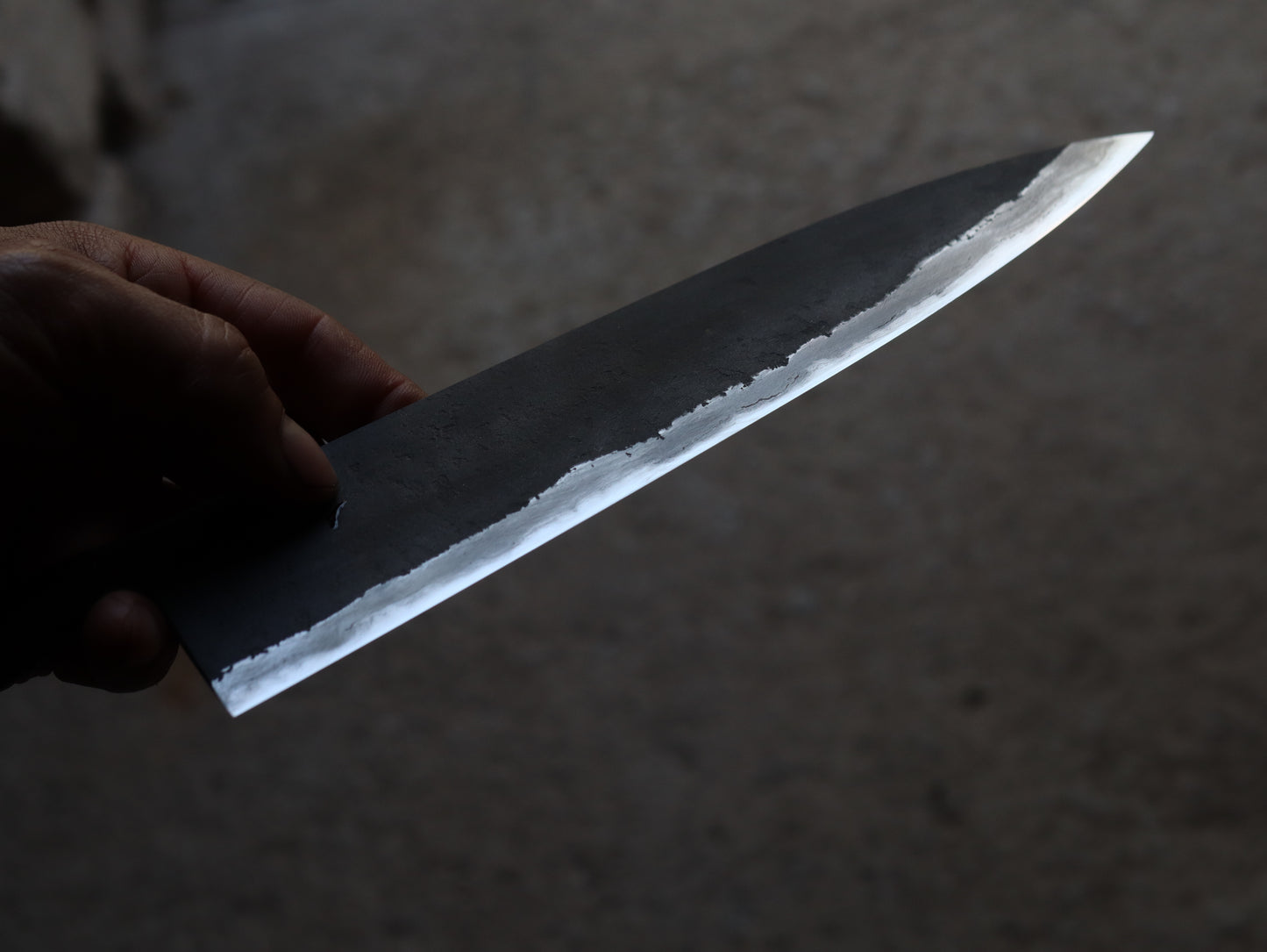 Integral bolster gyuto