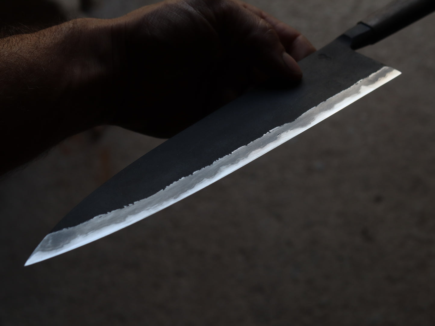 Integral bolster gyuto