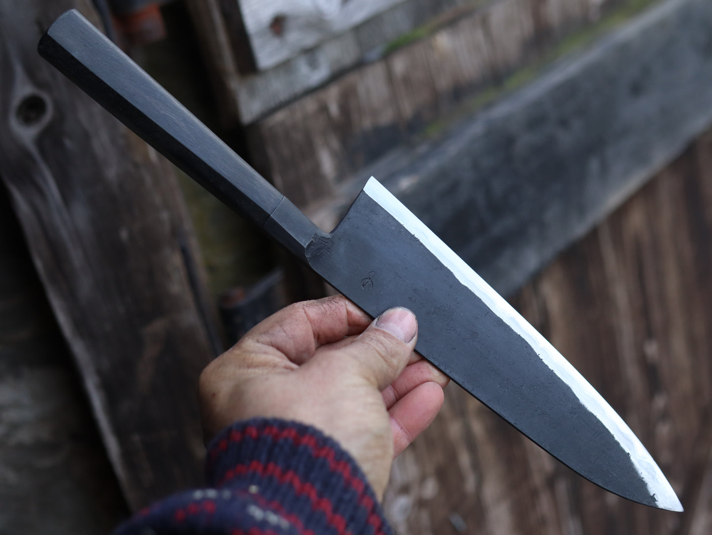 Integral bolster gyuto